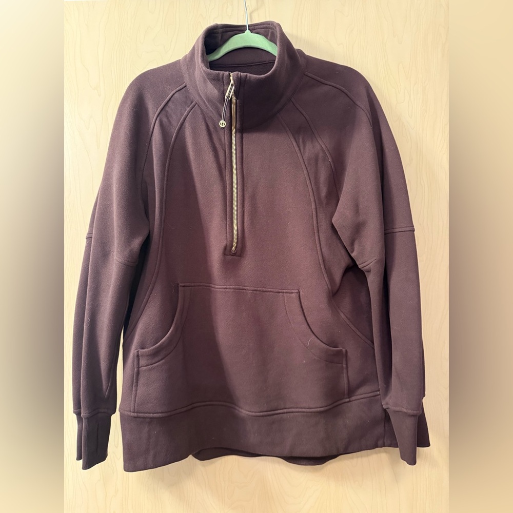 Lululemon Athletica Espresso Half-Zip Sweatshirt